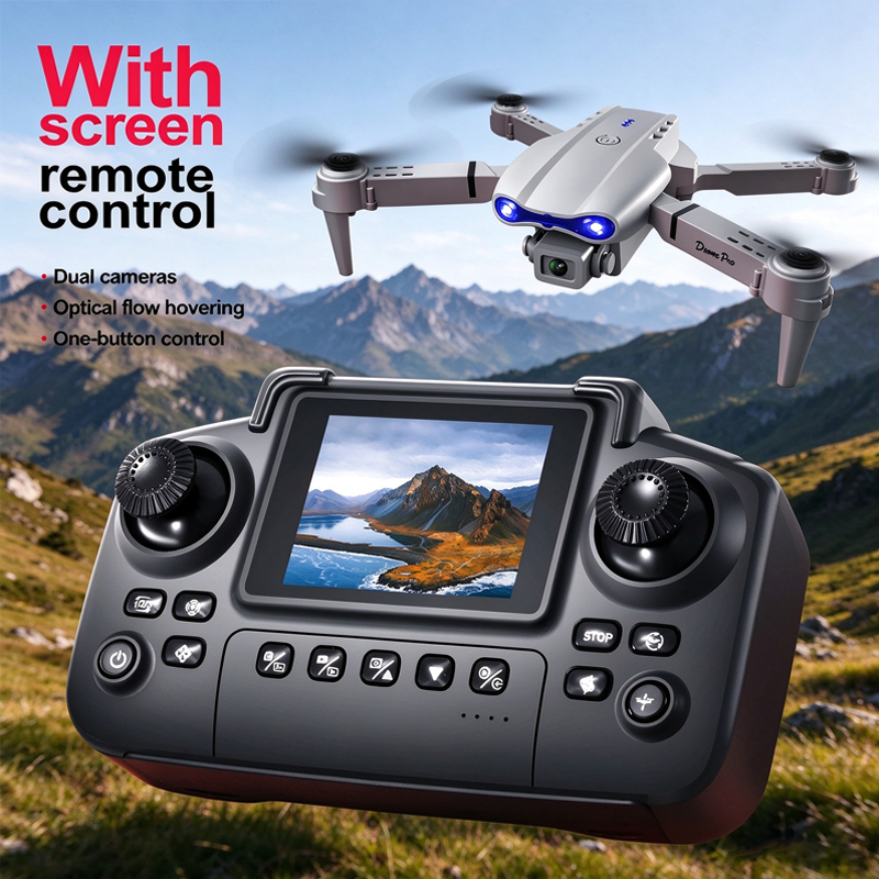 Drone E88 Rc Quadcopter - Drone E88 con Controllo a Schermo,