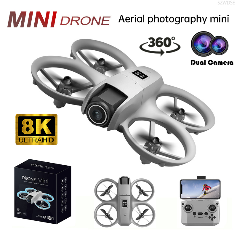 Drone Ae Rc - Mini Drone Professionale con Fotocamera 8K,