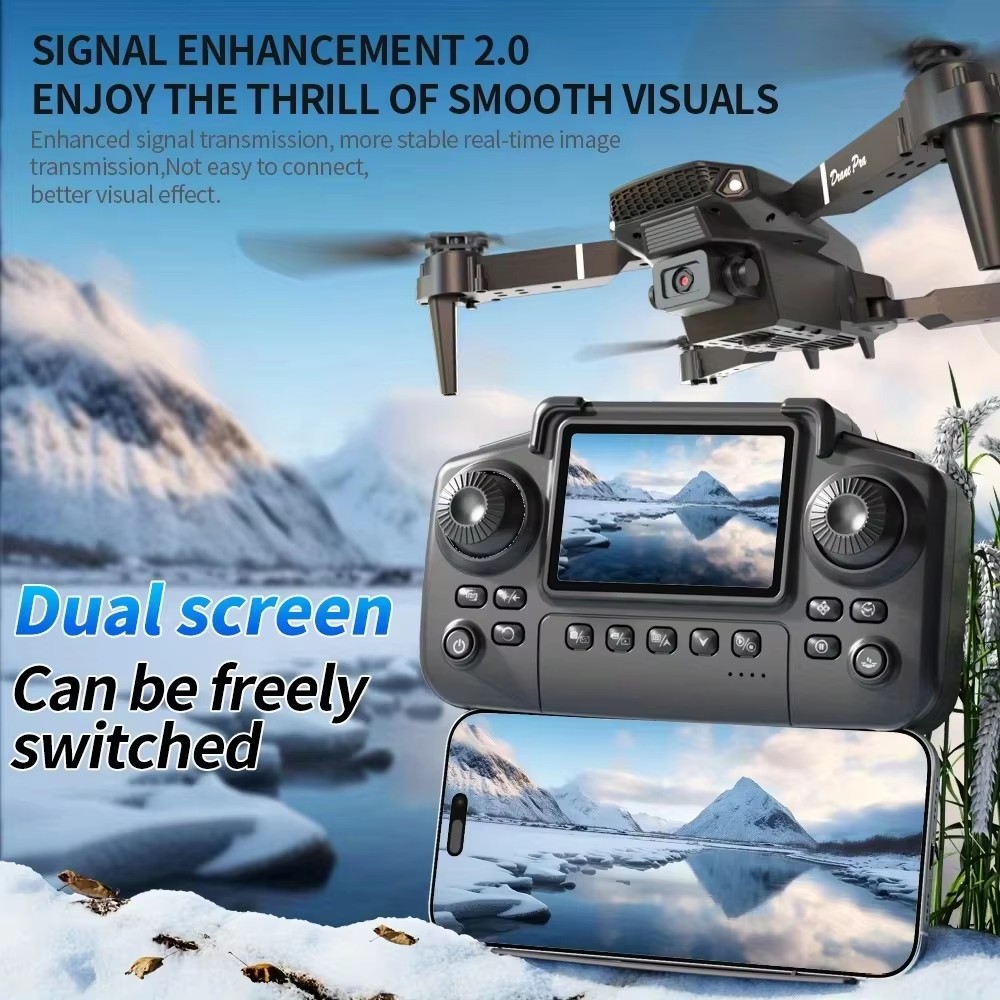 Nuovo Drone E88 2026 con Doppi - Drone E88 Rc Quadcopter recensione e prezzo